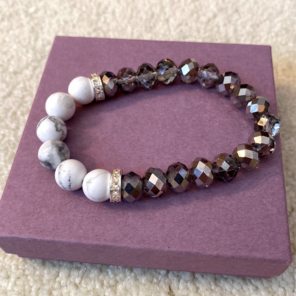 Marble beaded bracelet